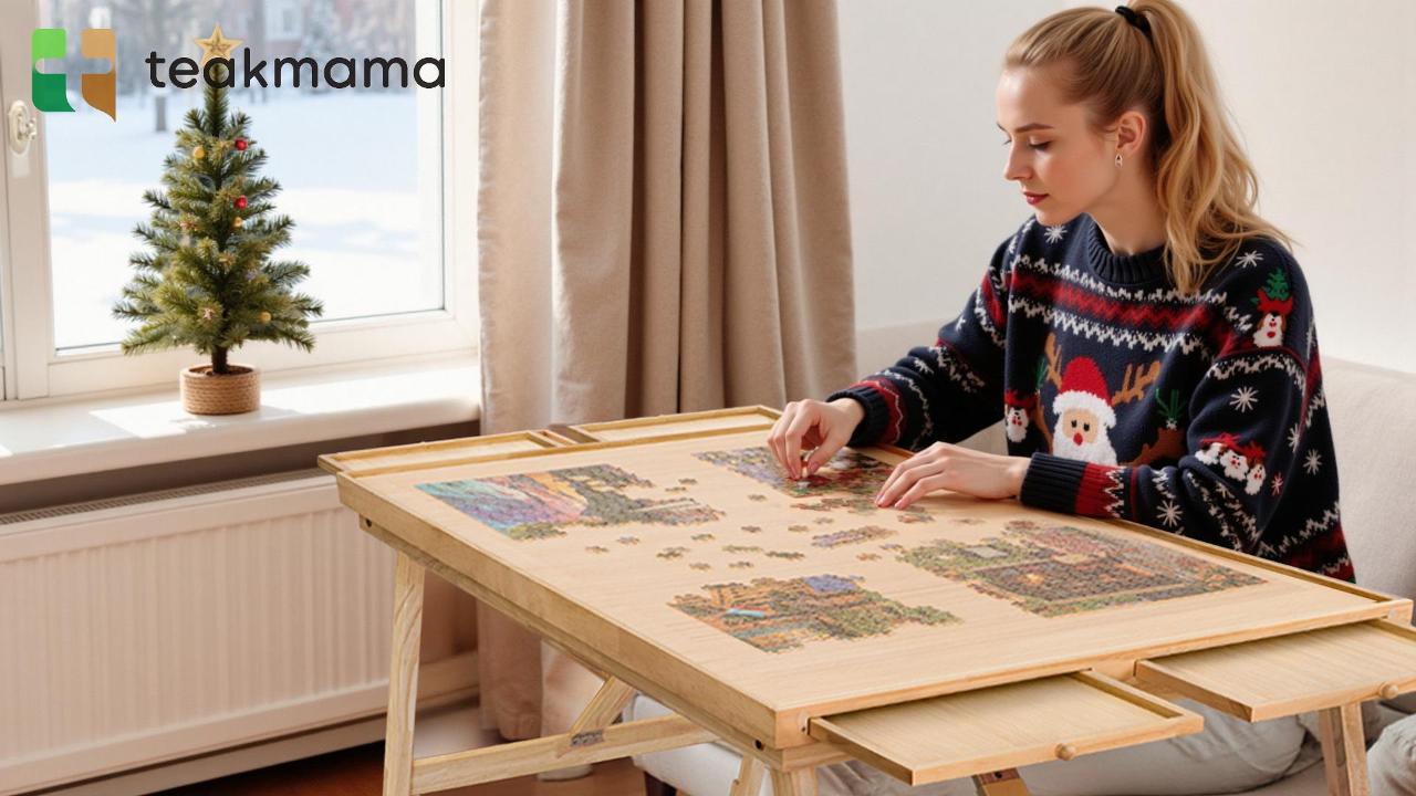 Amazon.com: TEAKMAMA Puzzle Table 27.6
